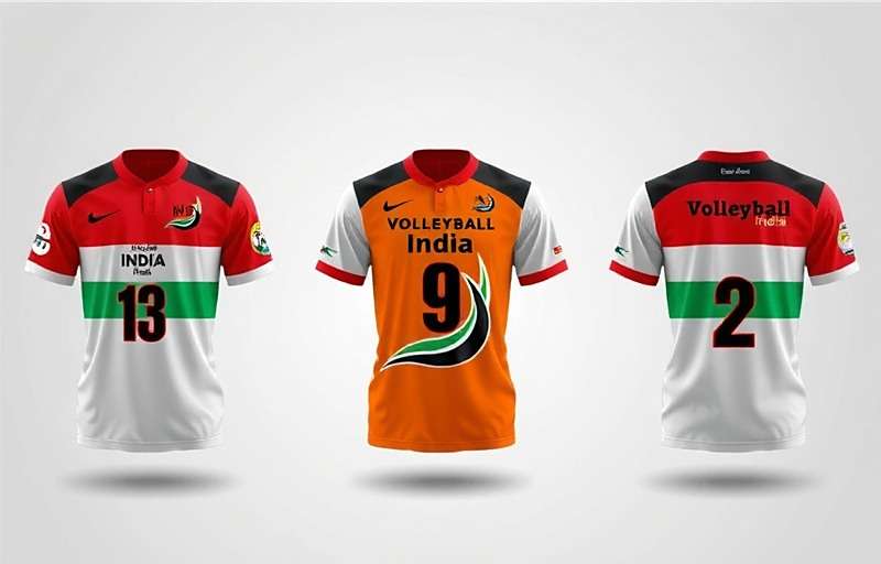 Volleyball Dynasty India team customization with Indian themed jerseys